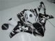 Billige Honda CBR1000RR Abs Verkleidungen 2008-2011 - Weiss Glanzendes Schwarz