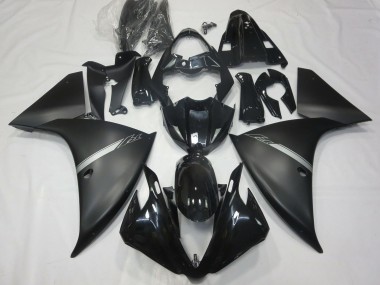 Billige Glänzendes Schwarz Matt Schwarz Silber 2012-2014 Yamaha R1 Motorrad Verkleidung