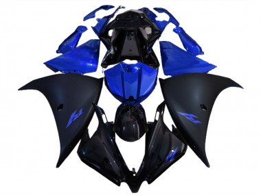 Billige Glänzendes Schwarz Matt Schwarz Blau 2012-2014 Yamaha R1 Motorrad Verkleidung