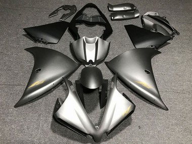 Billige Matt Grau Gold Aufkleber 2012-2014 Yamaha R1 Motorrad Verkleidung