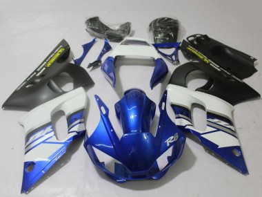 Billige Weiß Blau Matt Schwarz Gelb 1998-2002 Yamaha R6 Motorrad Verkleidung
