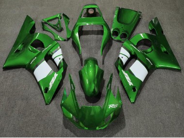 Billige Grün Weiß 1998-2002 Yamaha R6 Motorrad Verkleidung