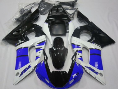 Billige Weiß Blau Glänzendes Schwarz 1998-2002 Yamaha R6 Motorrad Verkleidung