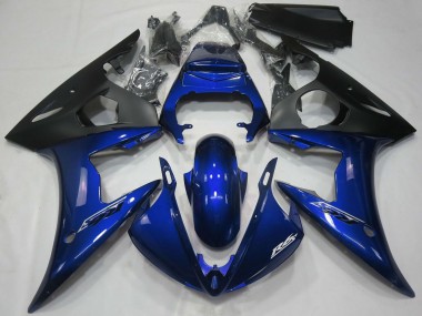 Billige Dunkel Blau Matt Schwarz 2005 Yamaha R6 Motorrad Verkleidung