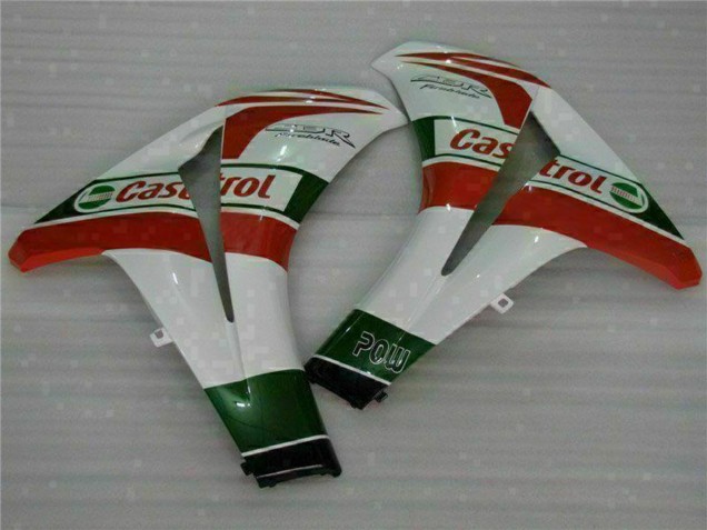 Billige Honda CBR1000RR Motorrad Verkleidung 2008-2011 - Weiss Rot Grun Castrol