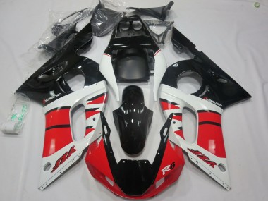 Billige Weiß Rot Glänzendes Schwarz 1998-2002 Yamaha R6 Motorrad Verkleidung