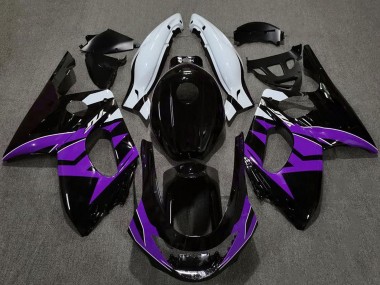 Billige Glänzendes Schwarz Lila Weiß 1996-2007 Yamaha YZF600R Thundercat Motorrad Verkleidung