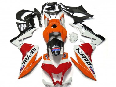 Billige Orange Weiß Rot Glänzendes Schwarz Repsol 2012-2018 Aprilia RS4 125 Motorrad Verkleidung