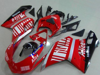 Billige Silber Rot Glänzendes Schwarz Alice Sundisk 2007-2014 Ducati 848 1098 1198 Motorrad Verkleidung
