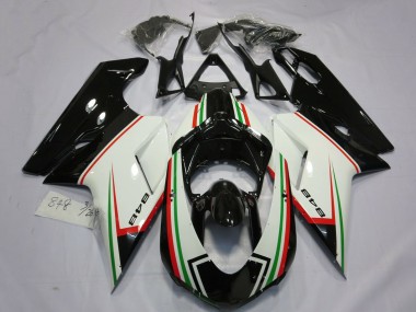 Billige Weiß Rot Grün Glänzendes Schwarz 2007-2014 Ducati 848 Motorrad Verkleidung