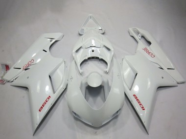 Billige Weiß Corse 2007-2014 Ducati 1098 Motorrad Verkleidung