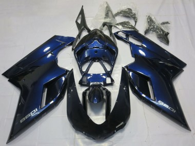 Billige Dunkel Blau 2007-2014 Ducati 1098 Motorrad Verkleidung