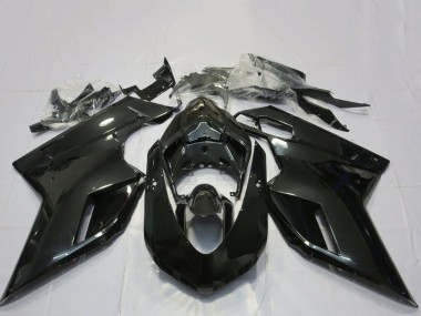 Billige Glänzendes Schwarz 2007-2014 Ducati 848 1098 1198 Motorrad Verkleidung