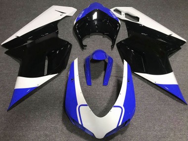 Billige Weiß Blau Glänzendes Schwarz 2007-2014 Ducati 848 1098 1198 Motorrad Verkleidung