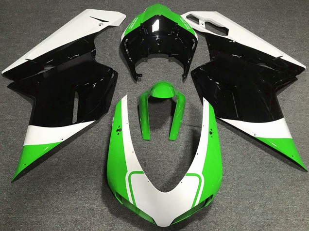 Billige Weiß Grün Glänzendes Schwarz 2007-2014 Ducati 848 1098 1198 Motorrad Verkleidung