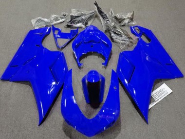 Billige Glänzendes Blau Schlichtes 2007-2014 Ducati 1098 Motorrad Verkleidung
