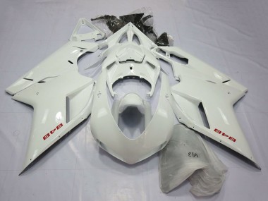Billige Perl Weiß 2007-2014 Ducati 848 Motorrad Verkleidung