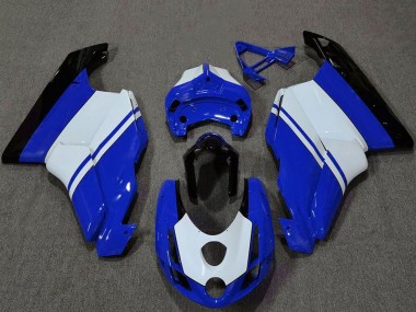 Billige Weiß Blau Glänzendes Schwarz 2003-2004 Ducati 749 999 Motorrad Verkleidung