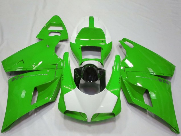 Billige Grün Weiß Glänzendes Schwarz Performance 1993-2005 Ducati 916 Motorrad Verkleidung
