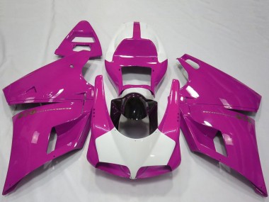 Billige Rosa Weiß Glänzendes Schwarz Performance 1993-2005 Ducati 916 Motorrad Verkleidung