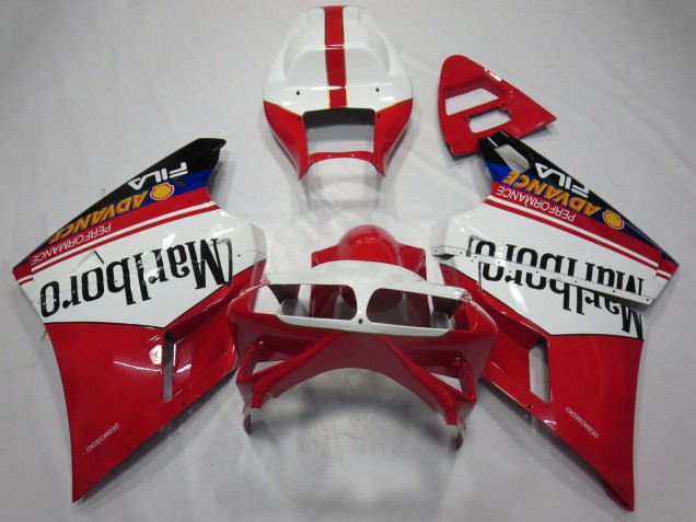 Billige Weiß Rot Glänzendes Schwarz Marlboro 1993-2005 Ducati 748 916 996 998 Motorrad Verkleidung