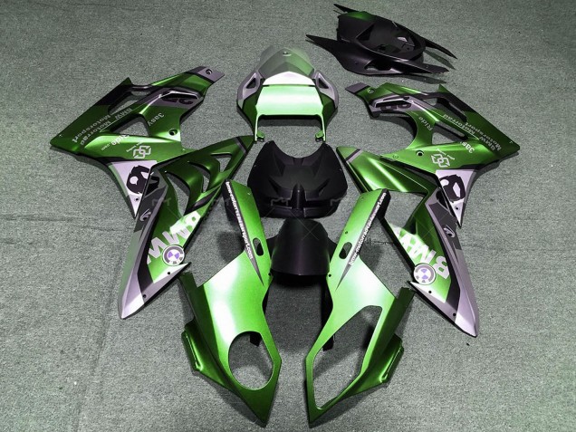 Billige Grün Schwarz Hellviolett 2017-2018 BMW S1000RR Motorrad Verkleidung