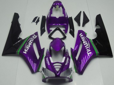 Billige Lila Grün Glänzendes Schwarz 2009-2012 Triumph Daytona 675 Motorrad Verkleidung