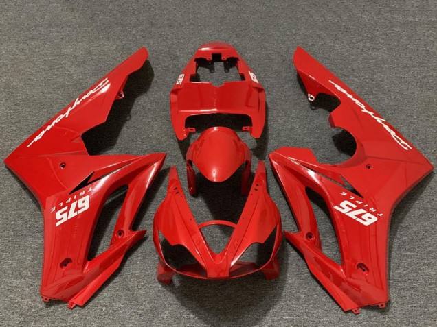 Billige Rot 2006-2008 Triumph Daytona 675 Motorrad Verkleidung