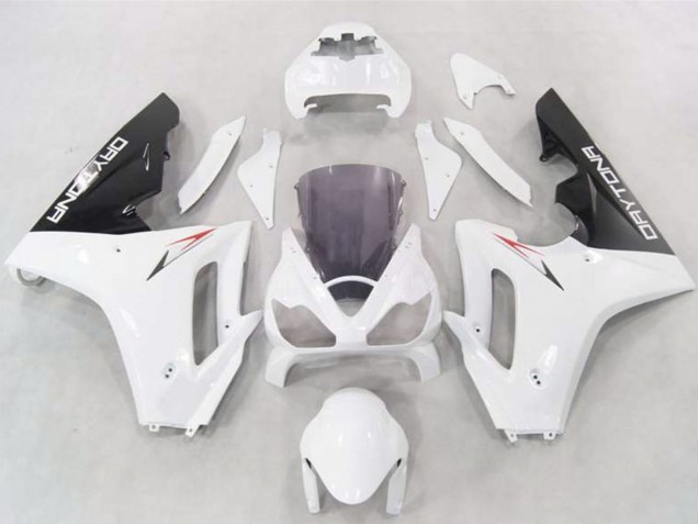 Billige Weiß Glänzendes Schwarz 2006-2008 Triumph Daytona 675 Motorrad Verkleidung