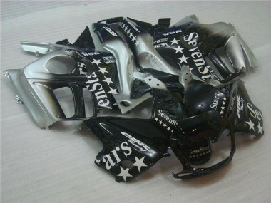 Billige Honda CBR600 F3 Motorrad Verkleidung 1995-1996 - Silber Glanzendes Schwarz SevenStars