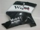Billige Honda CBR1100XX Blackbird Motorrad Verkleidung 1996-2007 - Glanzendes Schwarz Weiss West