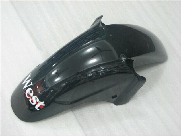 Billige Honda CBR1100XX Blackbird Motorrad Verkleidung 1996-2007 - Glanzendes Schwarz Weiss West