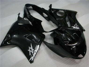Billige Honda CBR1100XX Blackbird Motorrad Verkleidung Kit 1996-2007 - Glanzendes Schwarz