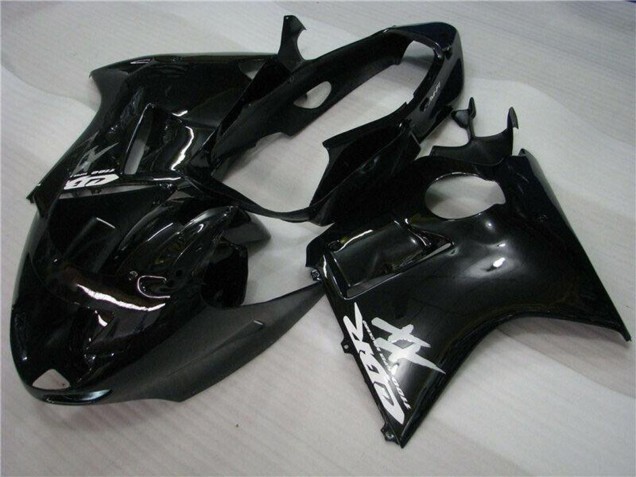 Billige Honda CBR1100XX Blackbird Motorrad Verkleidung Kit 1996-2007 - Glanzendes Schwarz