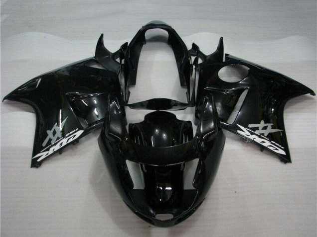 Billige Honda CBR1100XX Blackbird Motorrad Verkleidung Kit 1996-2007 - Glanzendes Schwarz