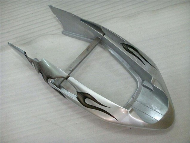 Billige Honda CBR1100XX Blackbird Motorrad Verkleidung 1996-2007 - Silber Schwarz Flamme