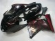Billige Honda CBR1100XX Blackbird Abs Motorrad Verkleidungen 1996-2007 - Glanzendes Schwarz Rot Flamme