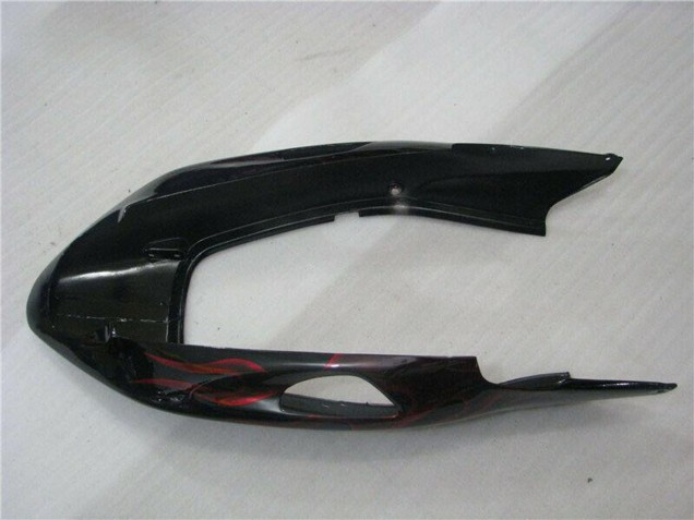 Billige Honda CBR1100XX Blackbird Abs Motorrad Verkleidungen 1996-2007 - Glanzendes Schwarz Rot Flamme