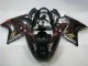 Billige Honda CBR1100XX Blackbird Abs Motorrad Verkleidungen 1996-2007 - Glanzendes Schwarz Rot Flamme