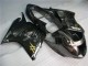 Billige Honda CBR1100XX Blackbird Motorrad Verkleidung 1996-2007 - Glanzendes Schwarz Silber Flamme