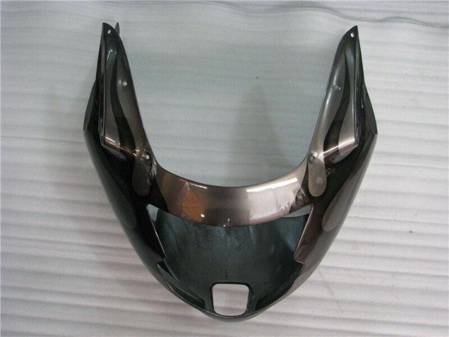 Billige Honda CBR1100XX Blackbird Motorrad Verkleidung 1996-2007 - Glanzendes Schwarz Silber Flamme