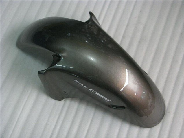 Billige Honda CBR1100XX Blackbird Motorrad Verkleidung 1996-2007 - Glanzendes Schwarz Silber Flamme