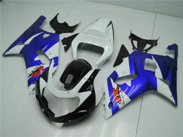 Billige Suzuki GSXR 600/750 Motorrad Verkleidung 2001-2003 - Weiss Blau Schwarz