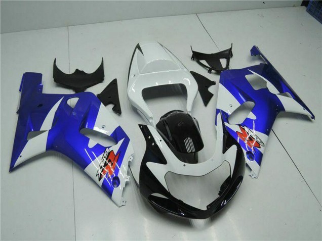 Billige Suzuki GSXR 600/750 Motorrad Verkleidung 2001-2003 - Weiss Blau Schwarz
