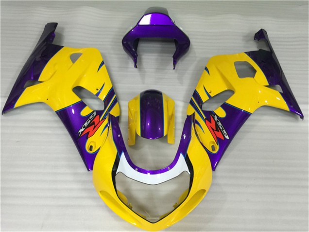 Billige Suzuki GSXR 600/750 Motorrad Verkleidung 2001-2003 - Gelb Lila