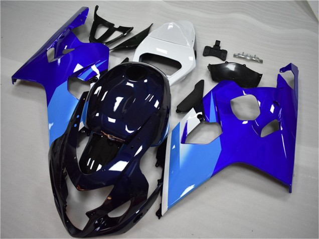 Billige Suzuki GSXR 600/750 Motorrad Verkleidung 2004-2005 - Weiss Blau Schwarz