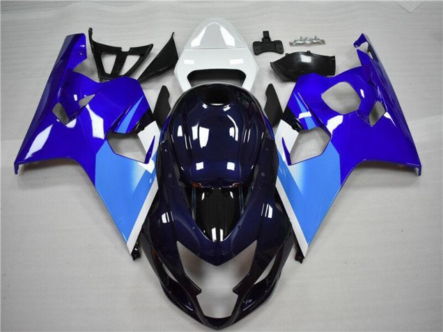 Billige Suzuki GSXR 600/750 Motorrad Verkleidung 2004-2005 - Weiss Blau Schwarz