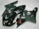 Billige Suzuki GSXR 600/750 Motorrad Verkleidung 2004-2005 - Glanzendes Schwarz Matt Schwarz Rot Aufkleber