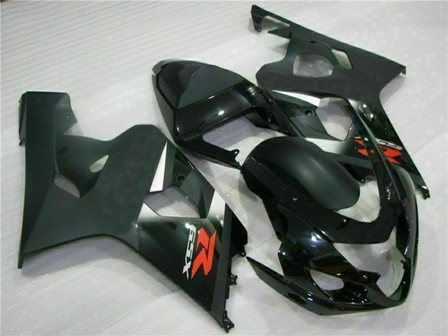 Billige Suzuki GSXR 600/750 Motorrad Verkleidung 2004-2005 - Glanzendes Schwarz Matt Schwarz Rot Aufkleber