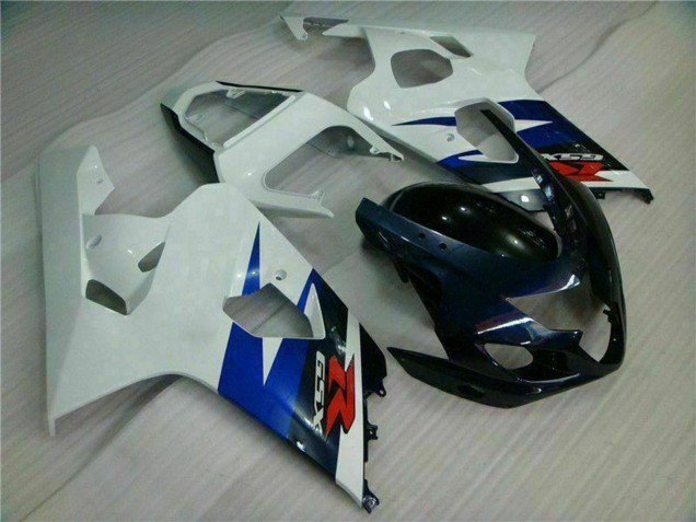 Billige Suzuki GSXR 600/750 Motorrad Verkleidung 2004-2005 - Weiss Blau Glanzendes Schwarz Rot